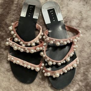 Leith Pearl Slide Sandals size 10